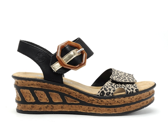 Rieker nu pieds talons femme 68176 noir