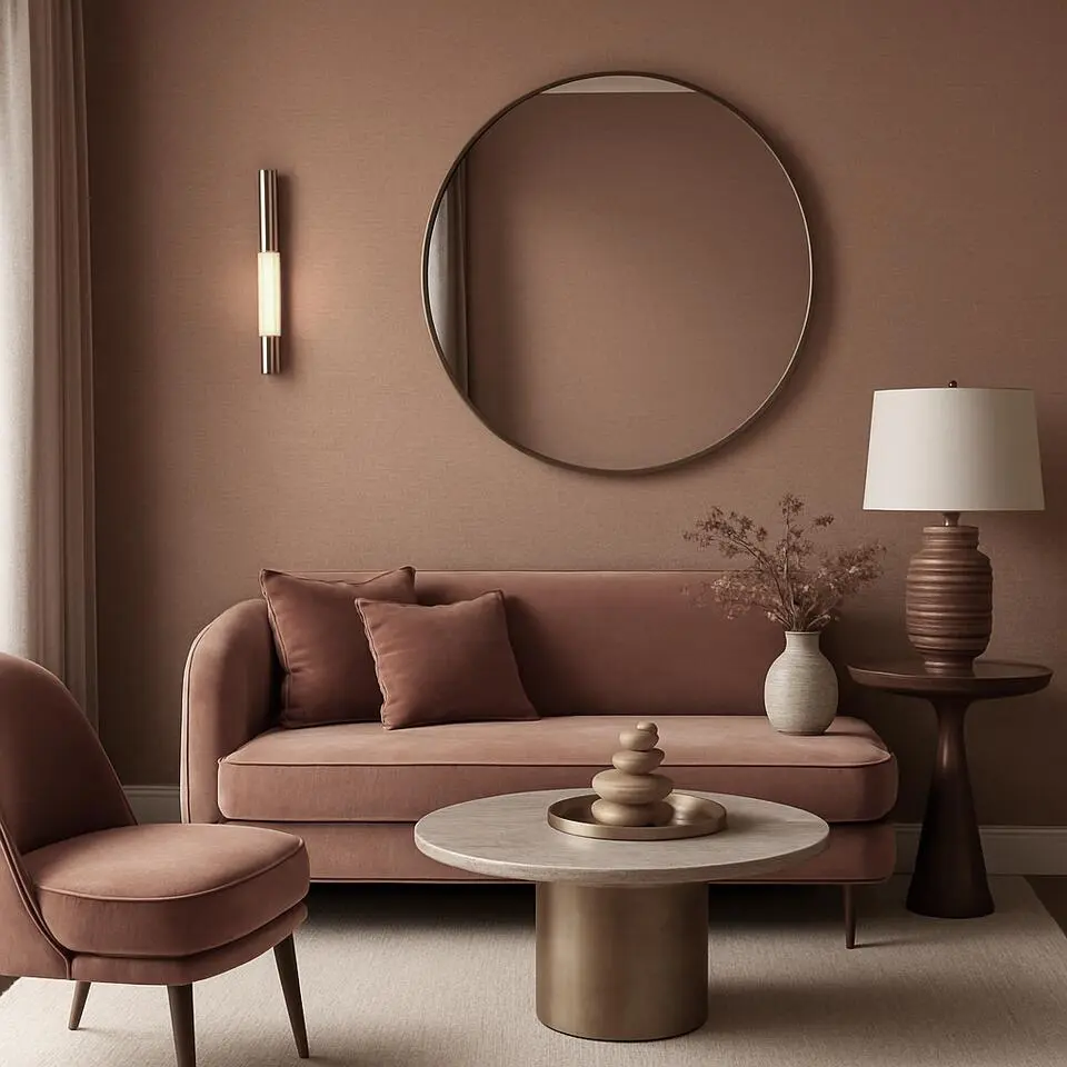 Dutch Wallcoverings Vliesbehang Linen & Textures uni - terracotta - 10m x 53cm