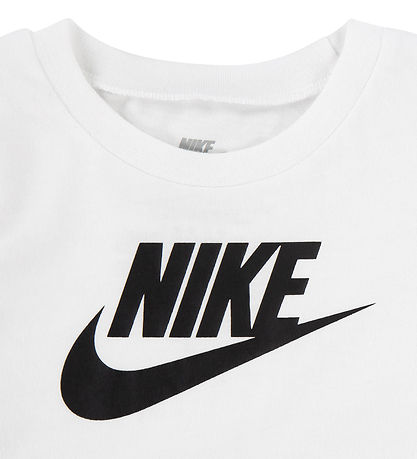 Nike Sweatset m. T-Shirt - Baltic Blue/Schwarz