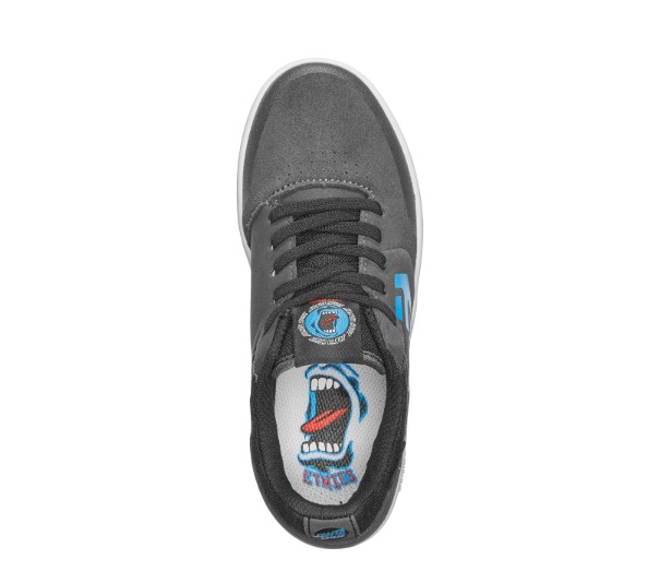 Etnies Little Kids Marana Santa Cruz Scream Grey Black Blue 10C US / 26.5 EU
