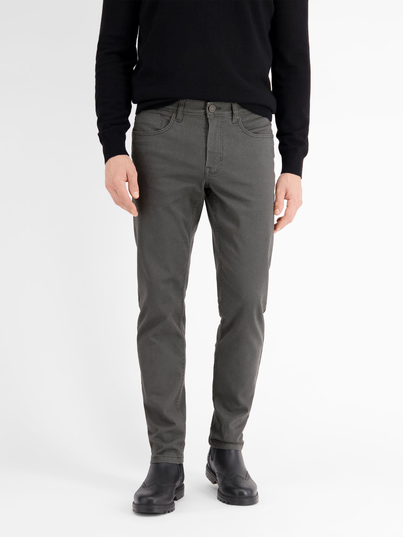 5-Pocket-Hose mit Minimalprint, SLIM FIT