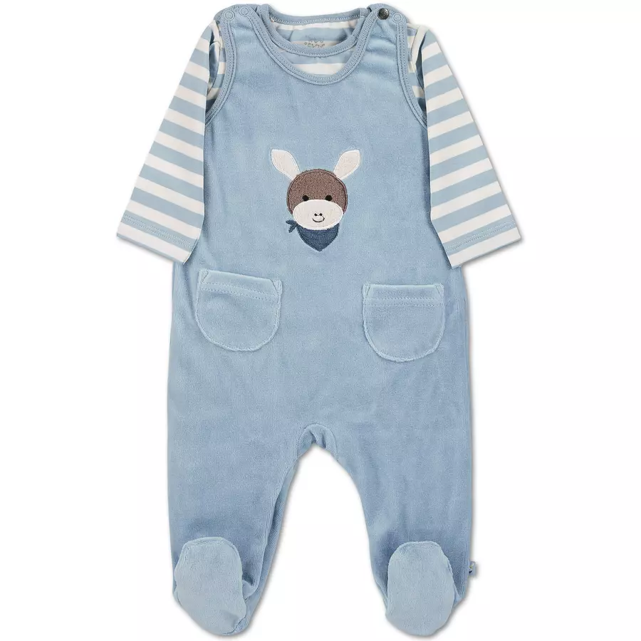 Sterntaler Strampler-Set Emmi hellblau
