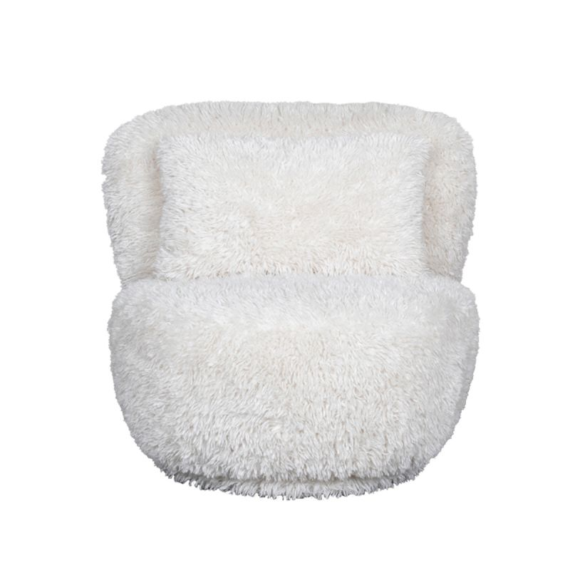 Fluffy draaifauteuil