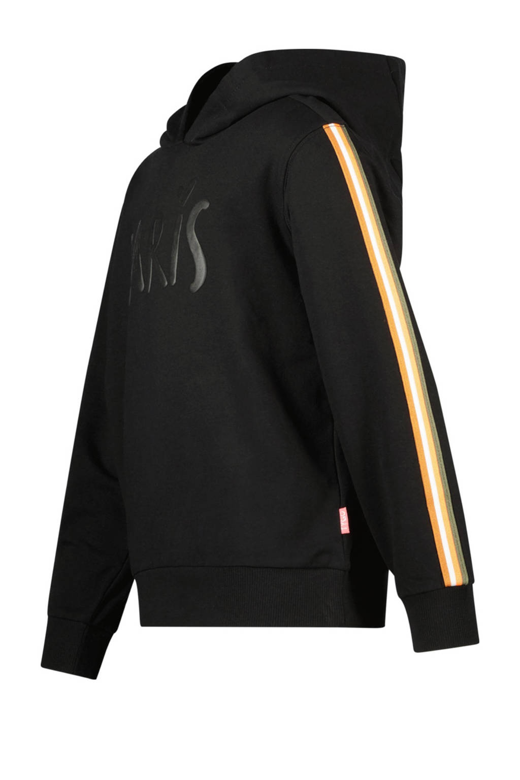TYGO & vito hoodie Selma met contrastbies zwart