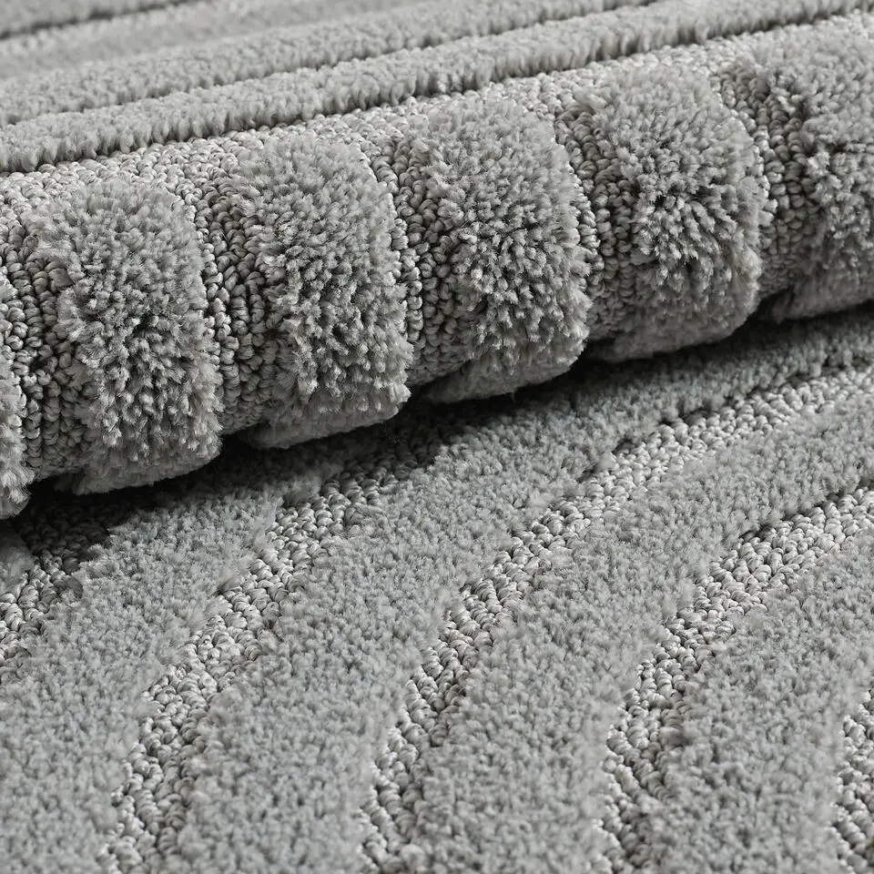 Modern Japandi Vloerkleed - Grijs - Boho Scandinavisch - 160x230 cm Laagpolig