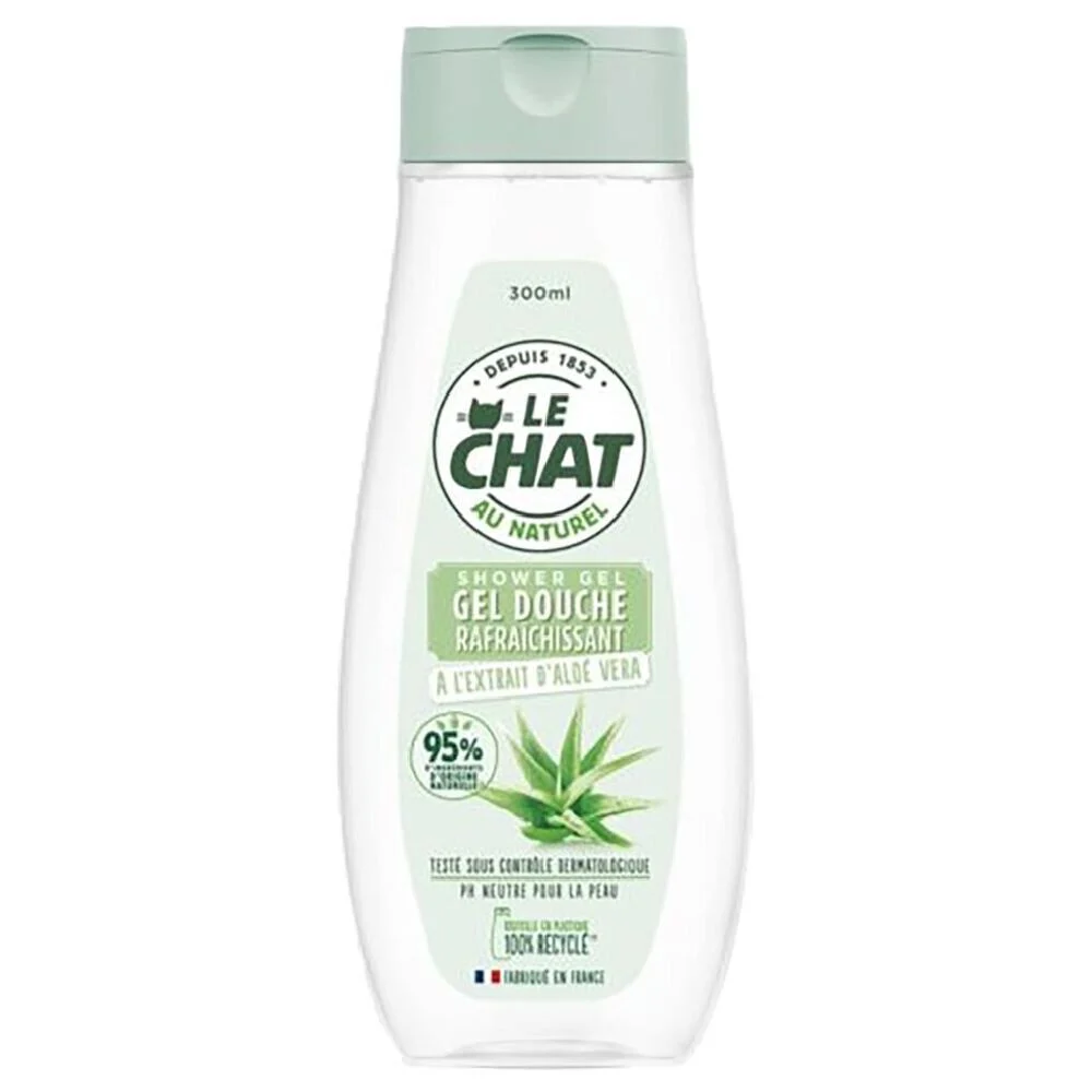 Gel douche rafraîchissant Le Chat Naturel à l’Extrait d’aloe vera 300 ml