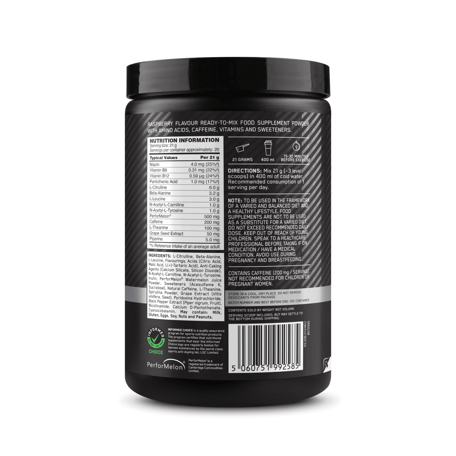 Platinum Pre-Workout - 420g - Raspberry