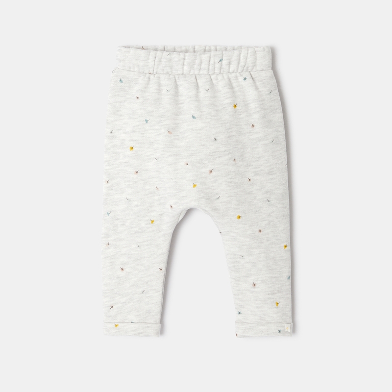 Pantalon en molleton imprimé blanc naissance Absorba