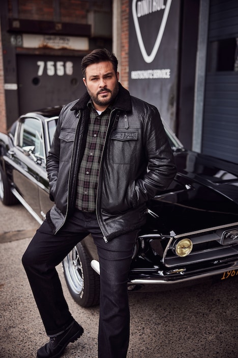 Men+ Lederjacke, Leder, Teddyfutter, bis 8 XL