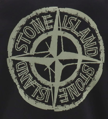 Stone Island Sweatshirt - Schwarz m. Logo
