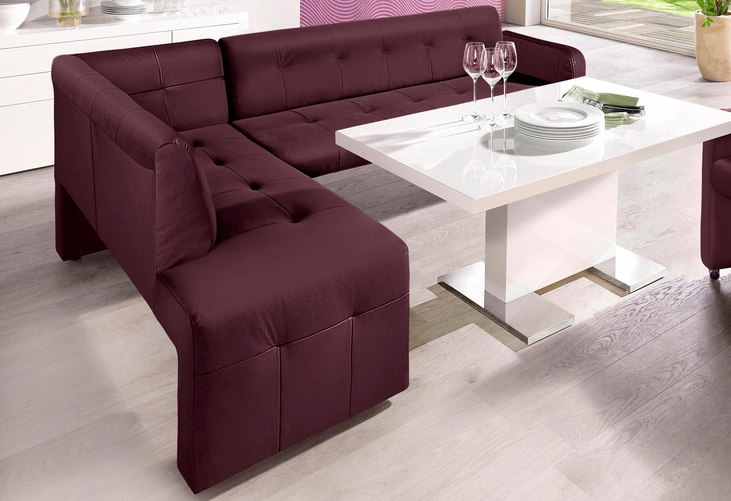 exxpo - sofa fashion Essbank »Barista, bequem und elegant, hohe Bodenfreiheit« Eckbank Barista bequem und elegant, hochwertige Detailverarbeitung