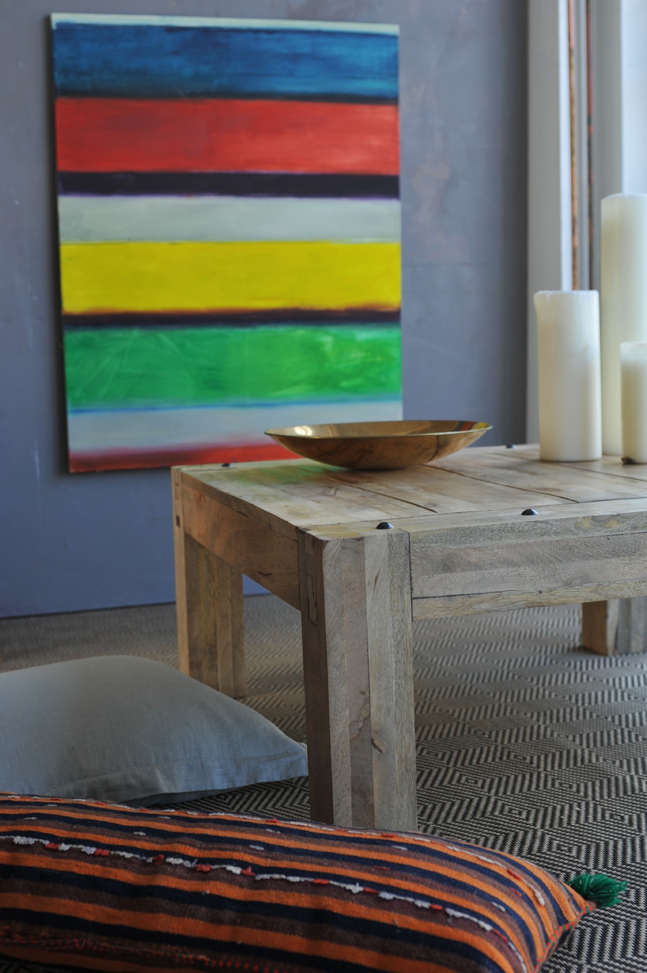 Couchtisch 'Mansfield', natur, L 90 cm, B 90 cm, H 40 cm von fischer's lagerhaus