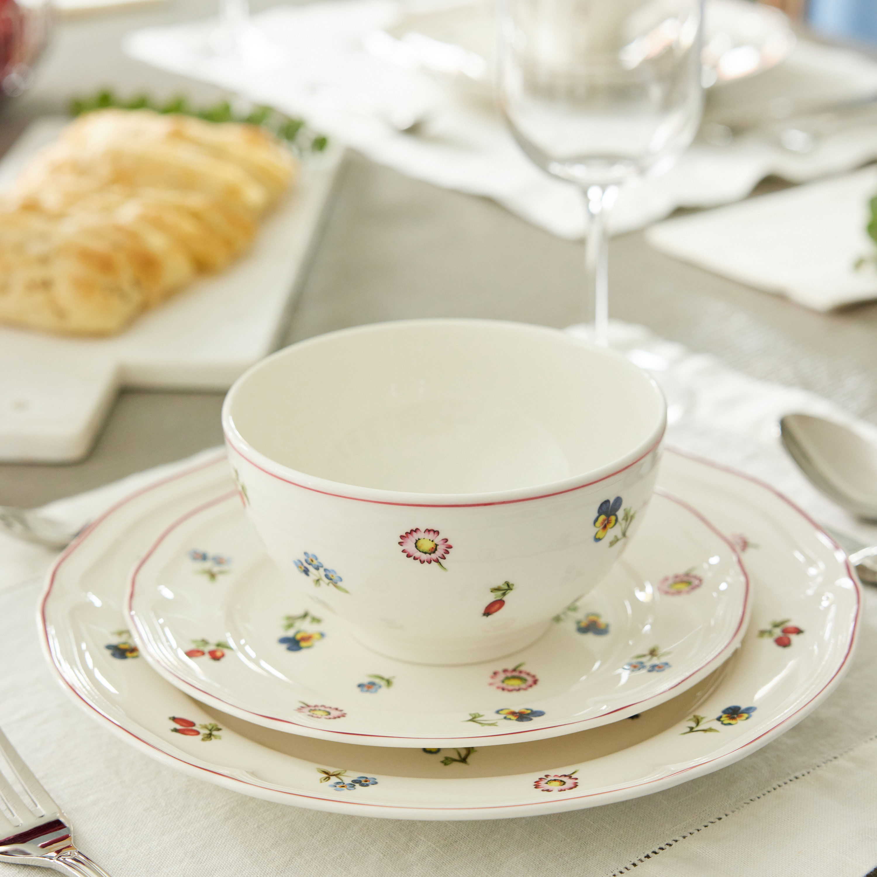 Petite Fleur Starter set White, Premium Porcelain