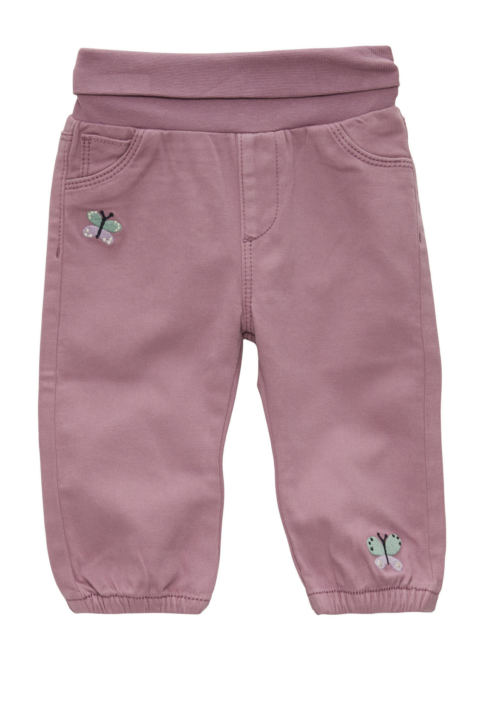 s.Oliver baby joggingbroek met printopdruk lila