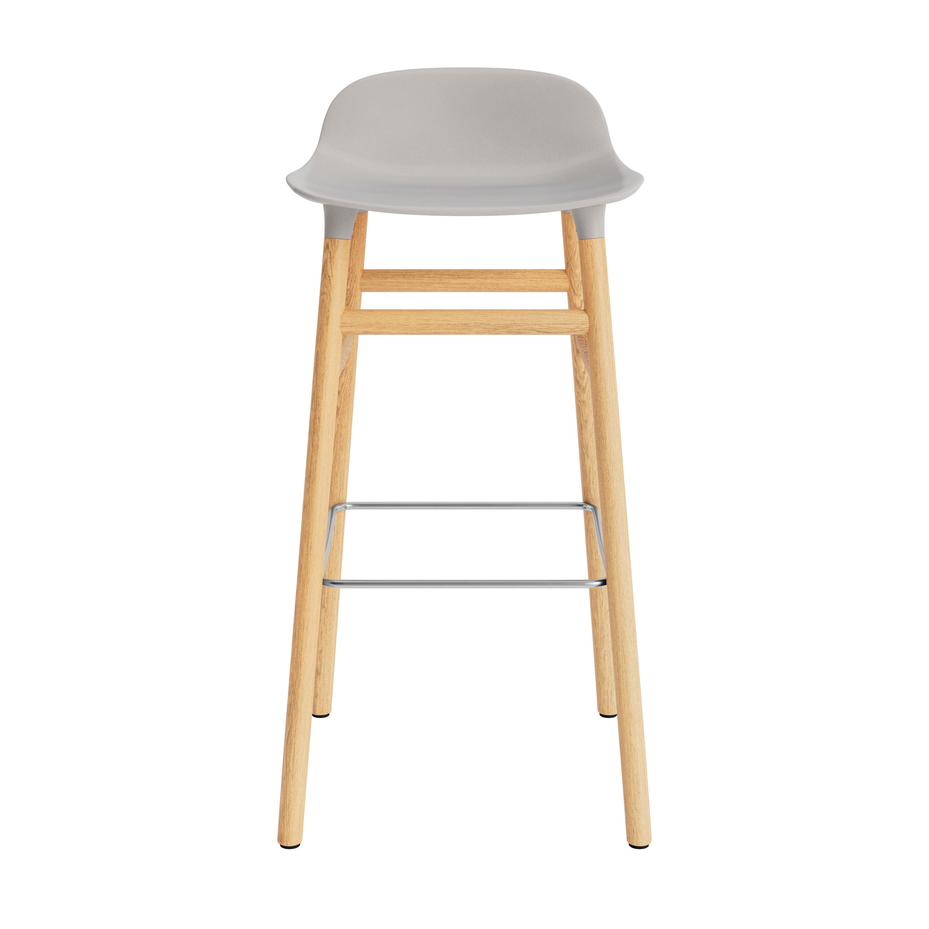Normann Copenhagen Form Barkruk Low 75 cm - Eiken - Warm Grijs