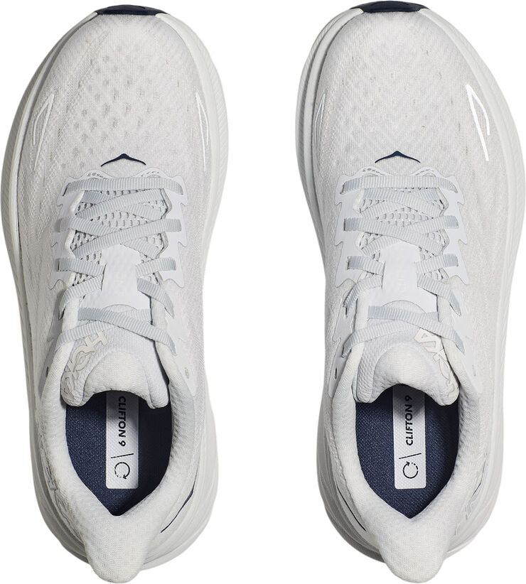 HOKA Clifton 9 Cosmic grey / white