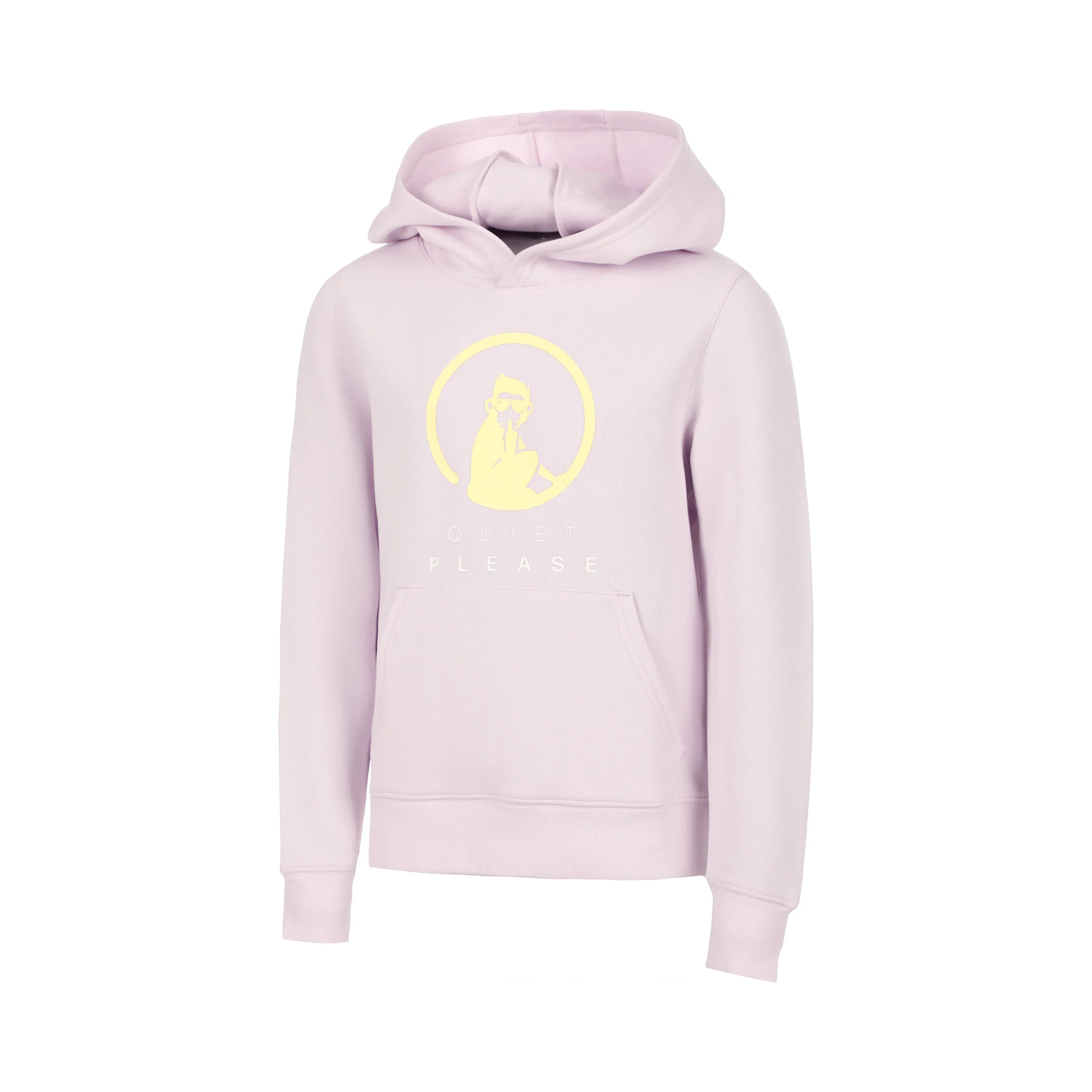 Quiet Please Mind Baseline Logo Sweat À Capuche Filles - Lilas , Jaune