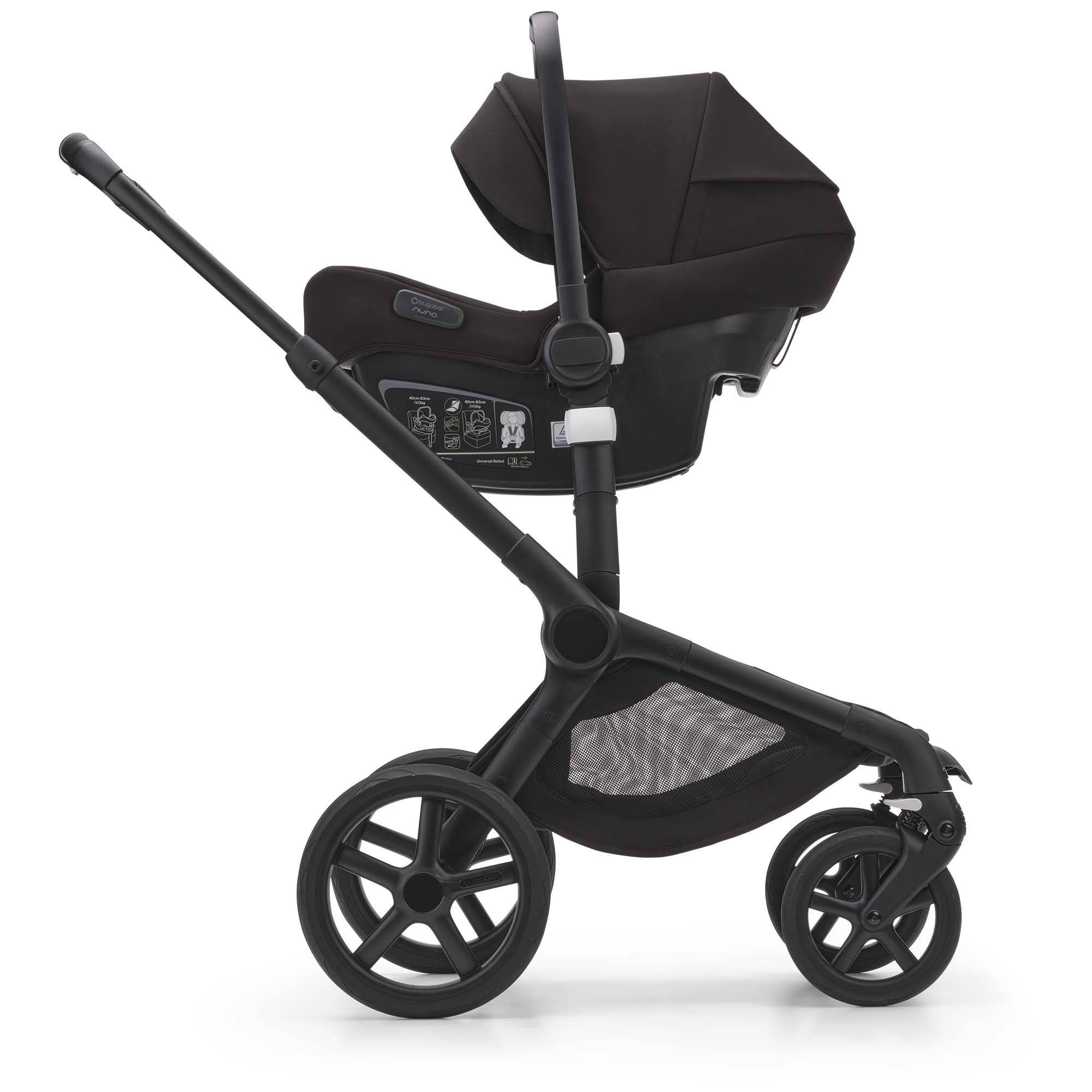 Bugaboo Fox hoogte adapter Black