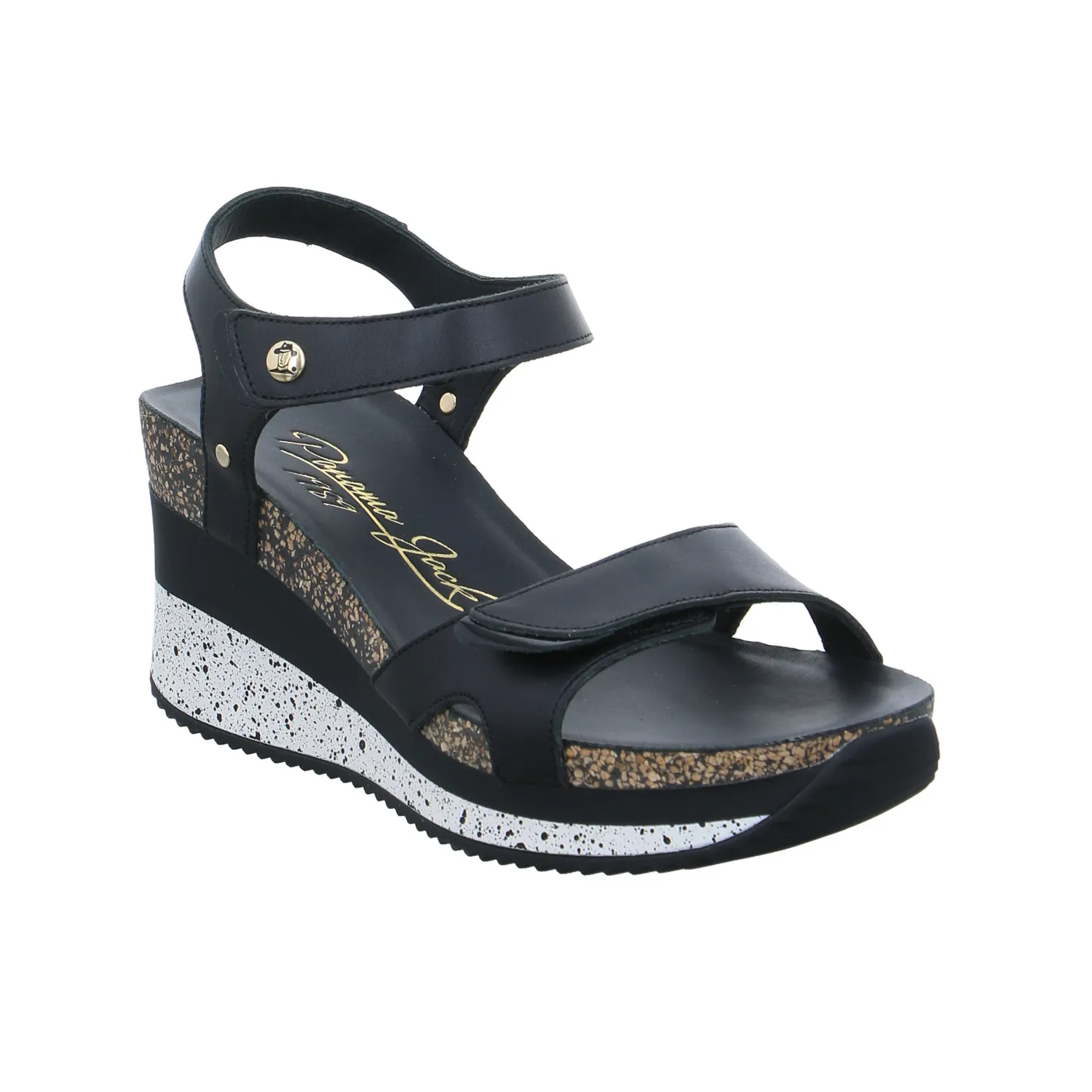 PANAMA JACK Sandalette Schwarz Leder  Aus nachhaltiger Produktion