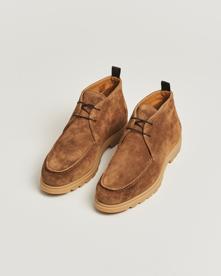 Kiton Chukka Boots Brown Suede