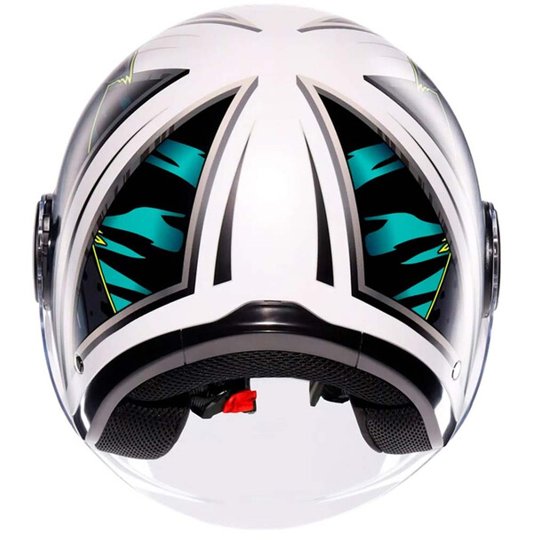 AGV - Casque Eteres Ghepard Blanc / Noir / Bleu / Mat