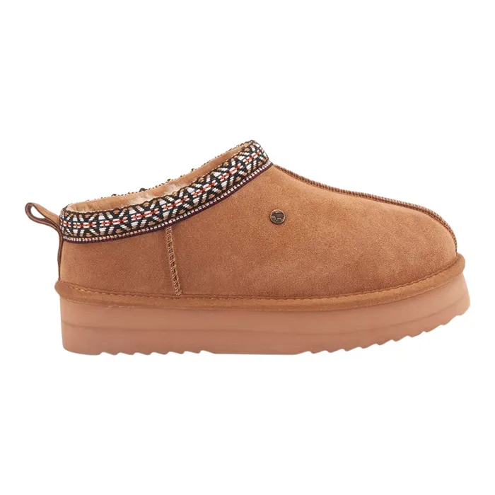 Warmbat Kynuna Plateau Tape Pantoffels Dames