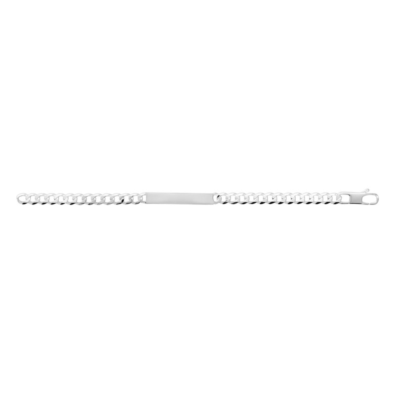Gourmette Homme - Argent 925 - Chaîne gourmette - Largeur : 6 mm - Longueur : 18 cm