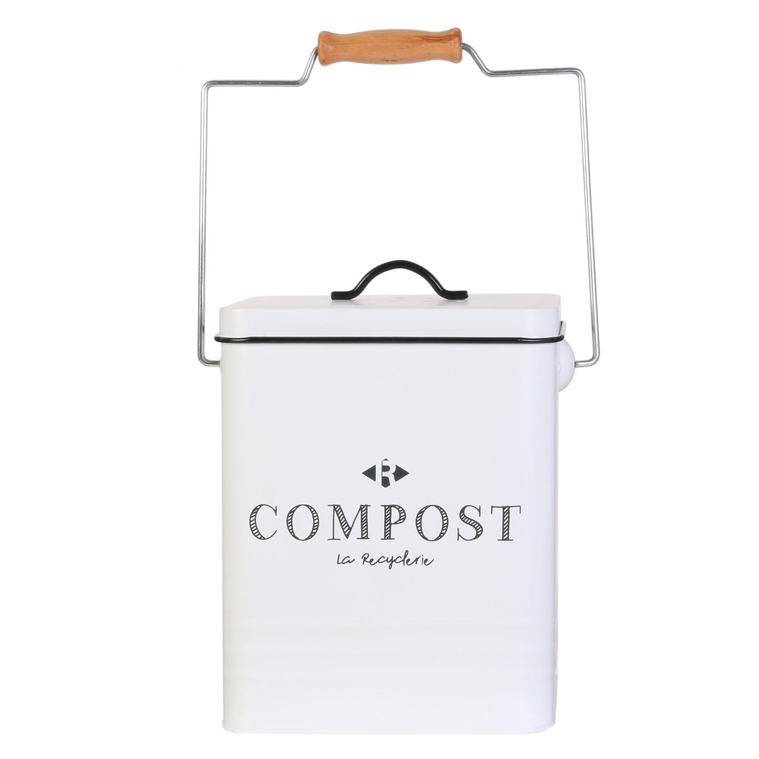POUBELLE COMPOSTAGE METAL 5L