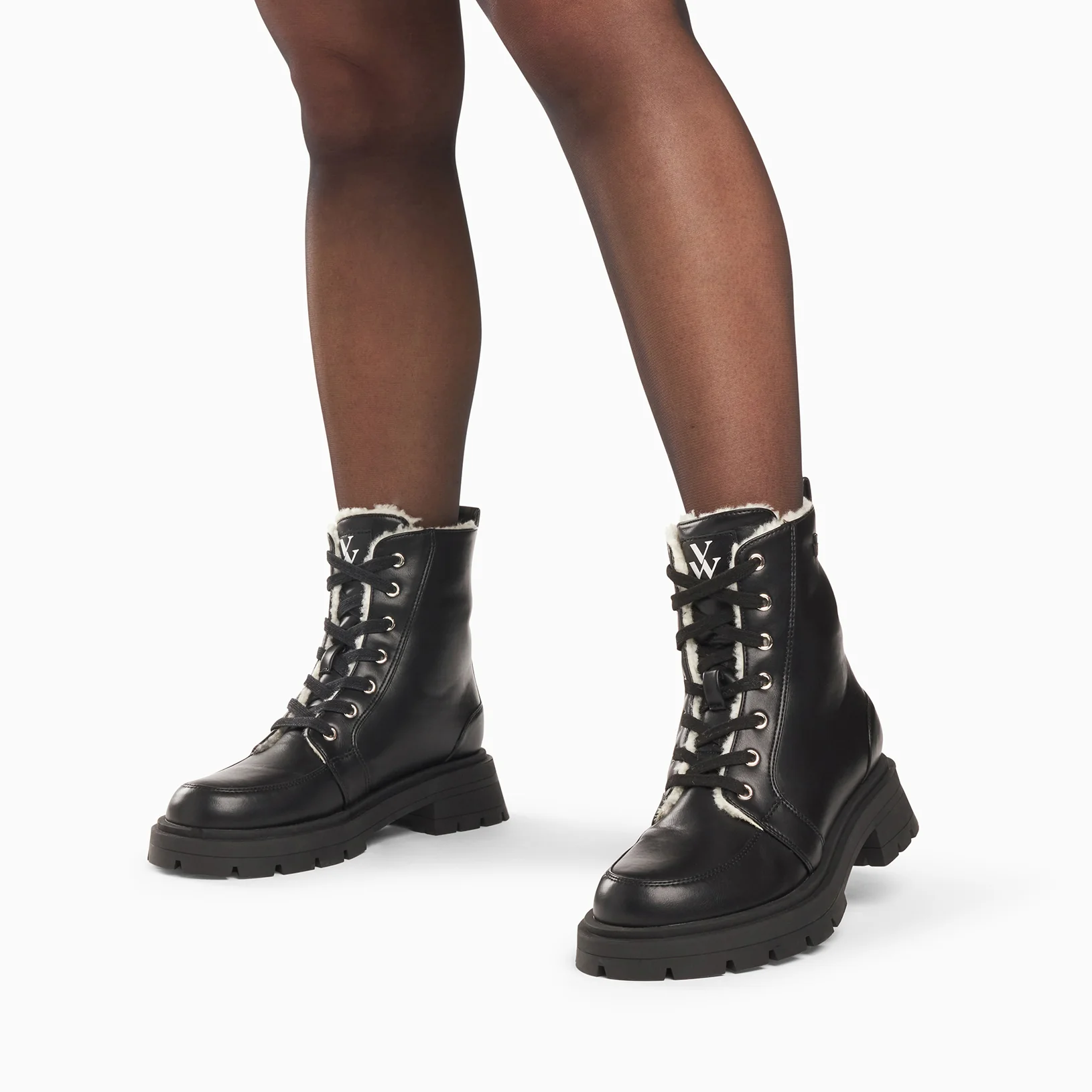 Bottines-Bottines rangers Sally noires