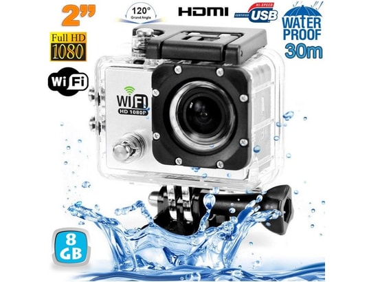 YONIS - Caméra sport Camera sport wifi étanche caisson waterproof 12 MP Full HD B...