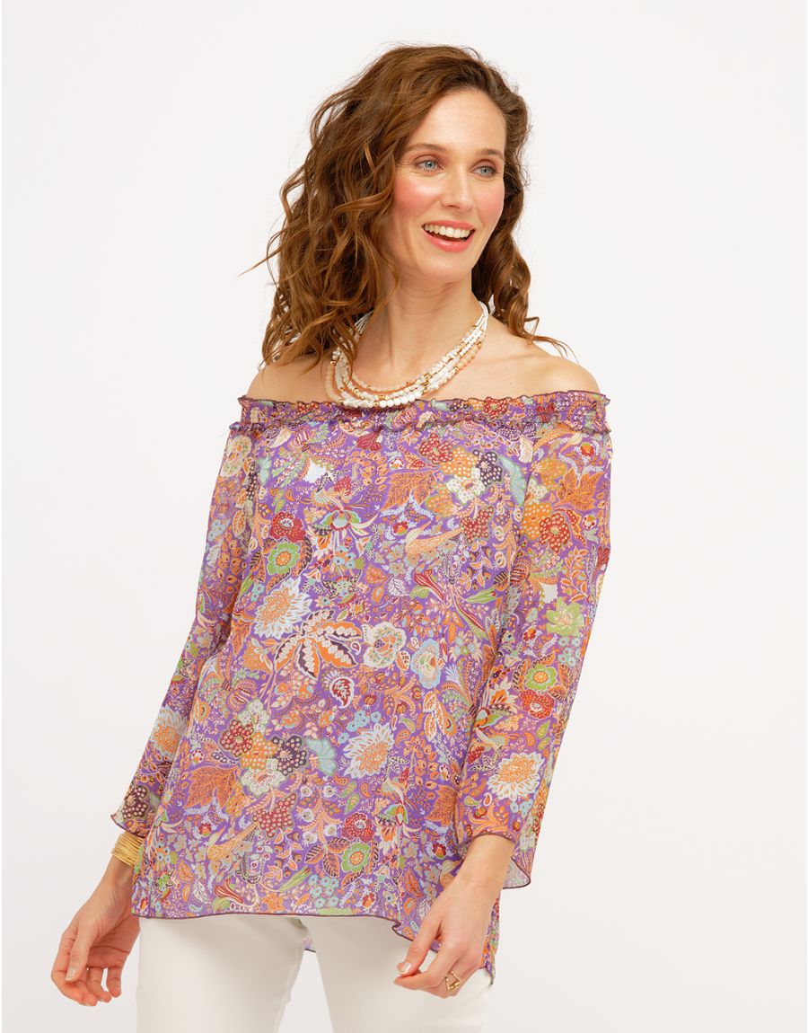 Blouse voile imprimé