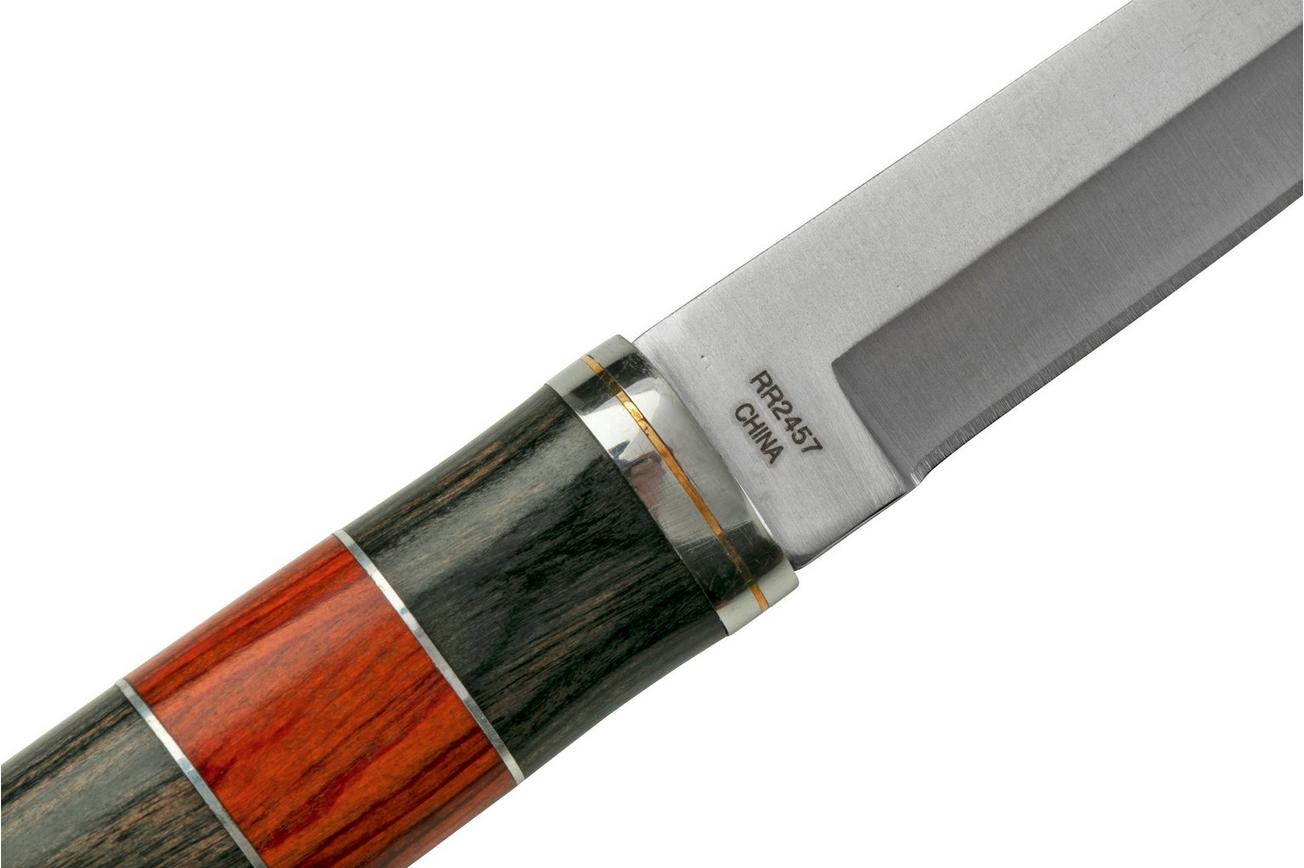 Rough Ryder Small Fixed Blade, Stacked Wood, RR2457 vaststaand mes