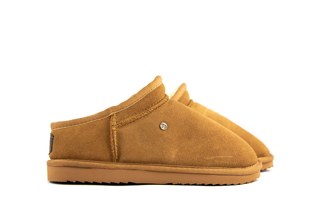 Warmbat Pantoffels Conner Cognac Suede
