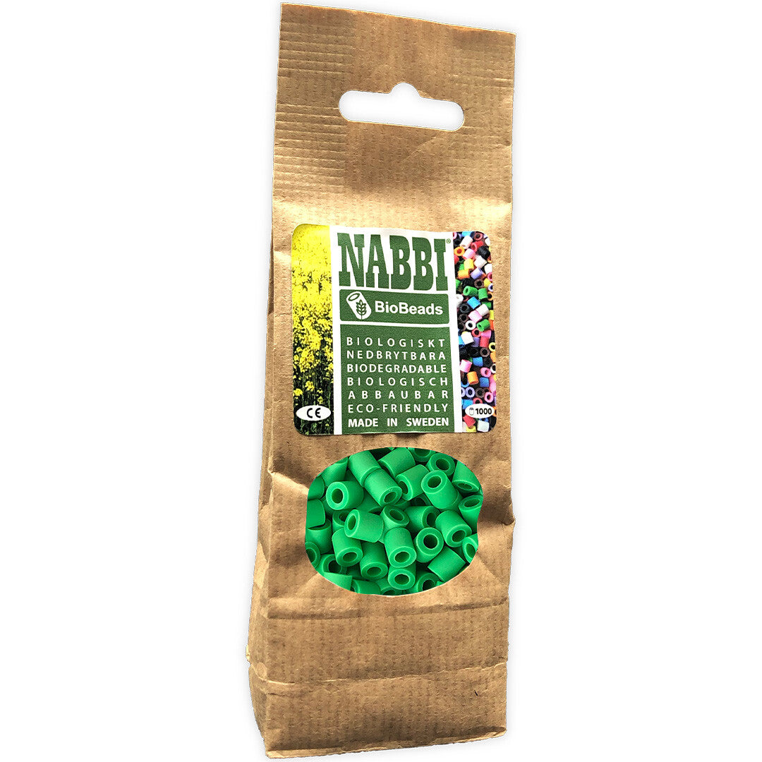 Nabbi biobeads® strijkkralen grasgroen