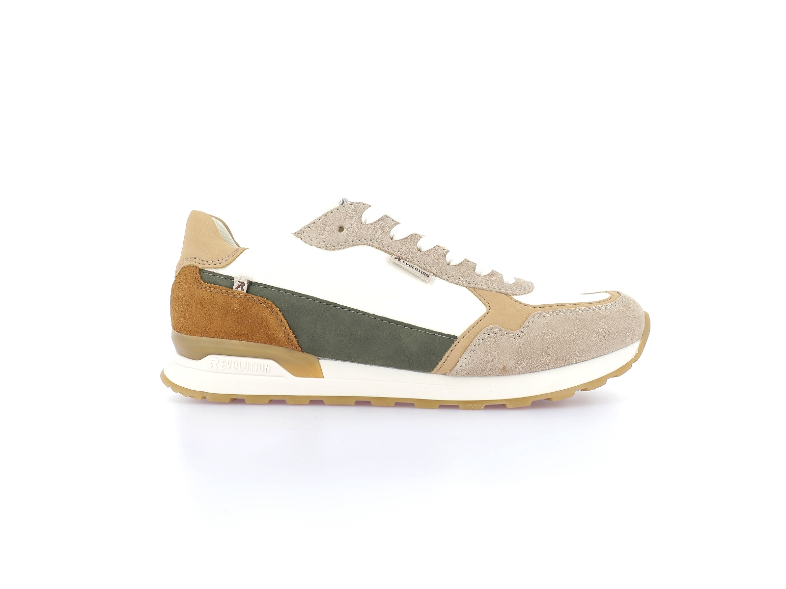Rieker-U0307 Cuir Multi Blanc
