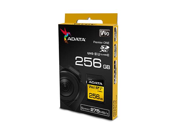 ADATA SDXC-Karte Premier ONE UHS-II 256 GB SD-Karte, Class 10 U3 UHS-II V90, 256 GB