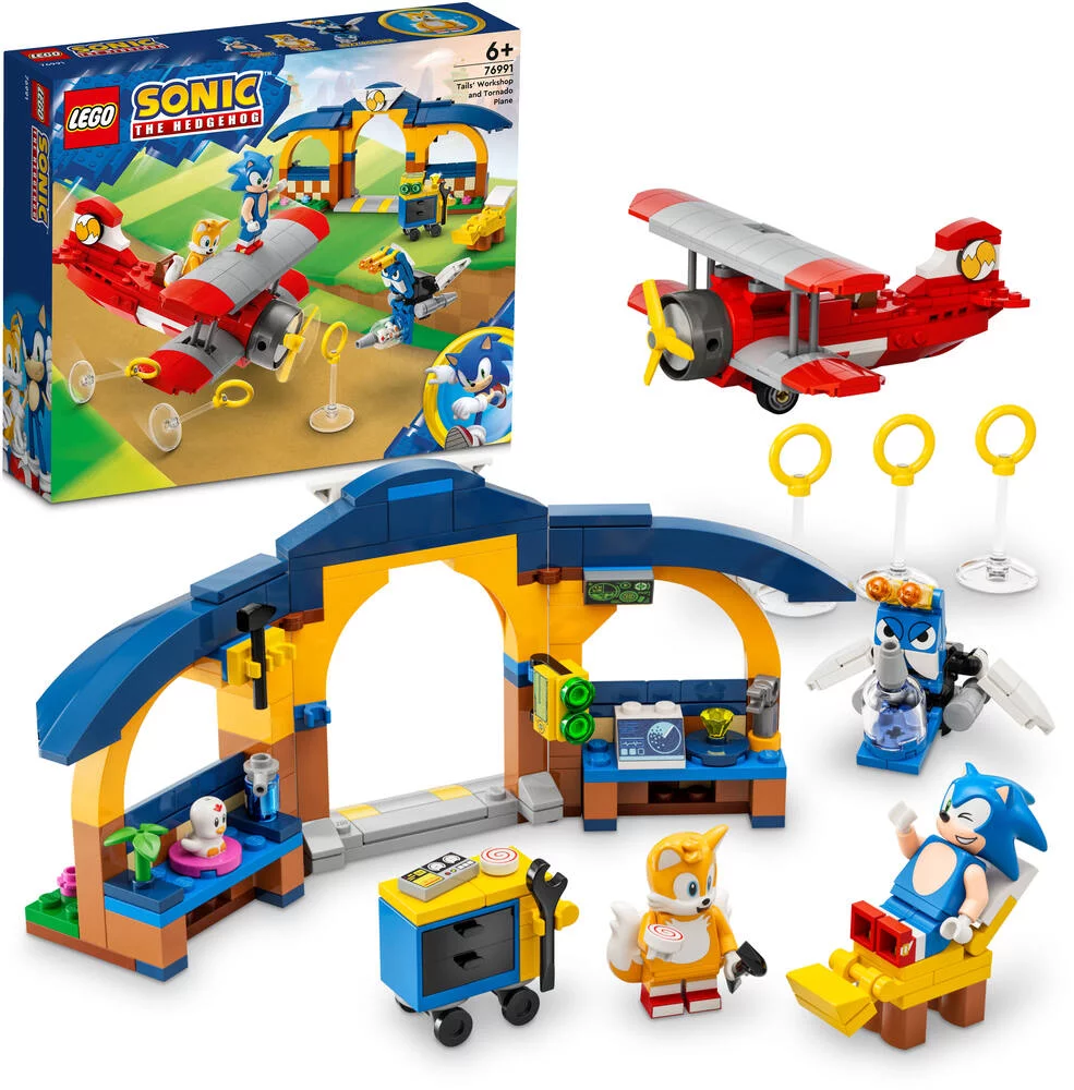 LEGO®SONIC 76991 - L'AVION TORNADO ET L'ATELIER DE TAILS