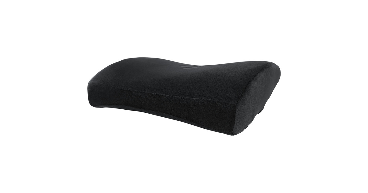 ArozziLumbar Support Black Velour - Horizontal Straps inlegkussen  (Zwart)
