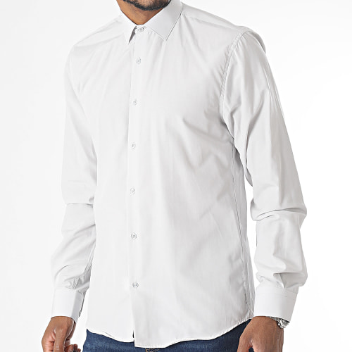 Chemise Manches Longues Gris