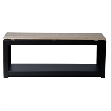 Fancy Flames bank met houtopslag