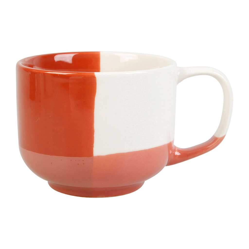 Tasse porcelaine SONIA rouge 21cl - LETHU