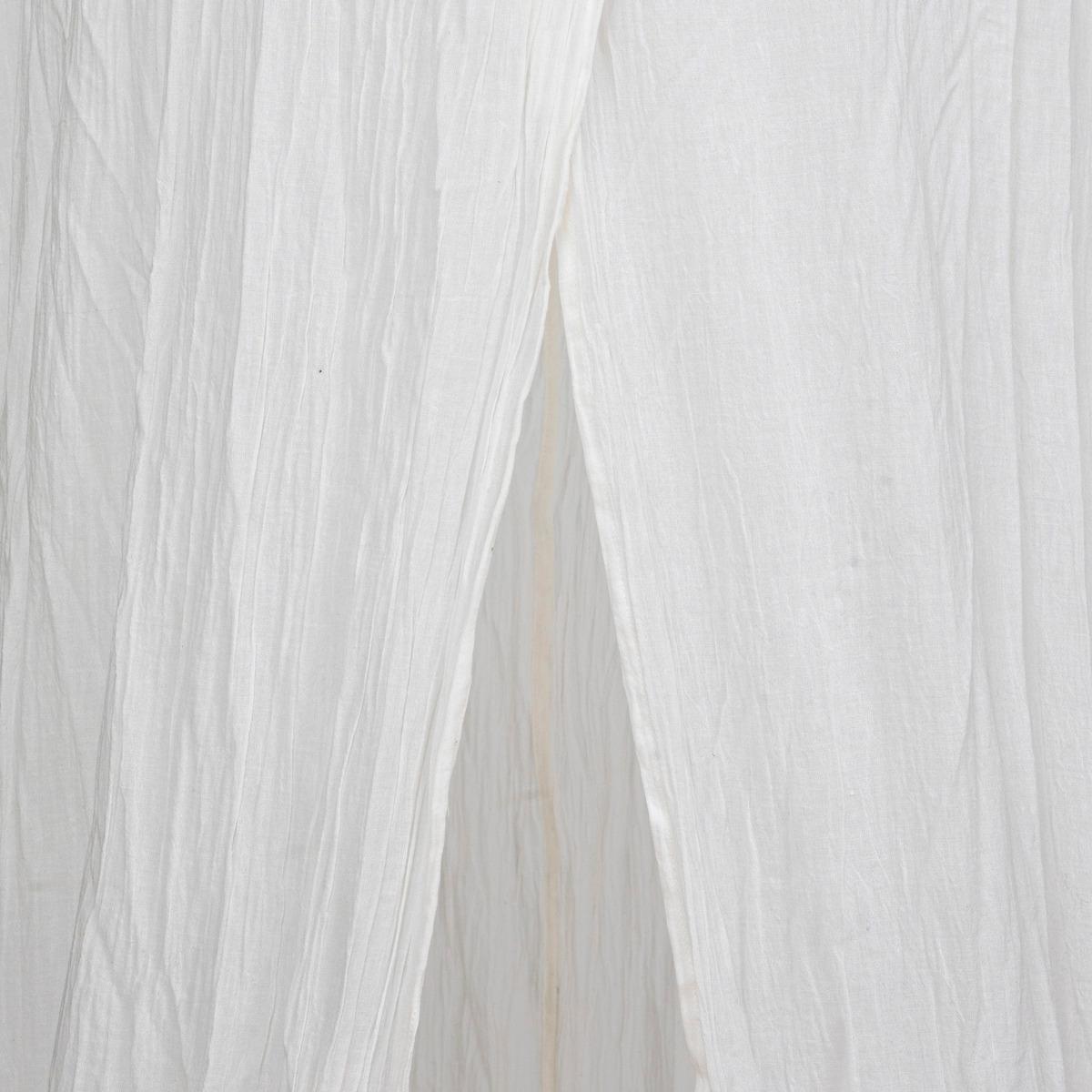 CIEL DE LIT DOUBLE GAZE COTON BLANC