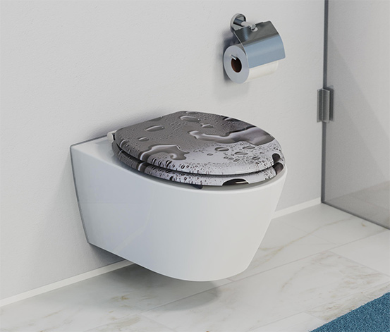 SCHÜTTE MDF-WC-Sitz »Grey Steel«