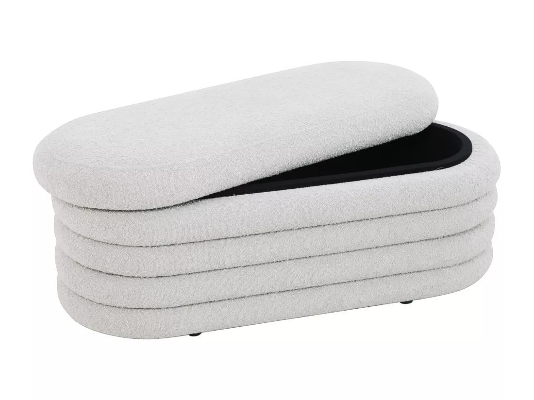 Pouf avec espace de rangement