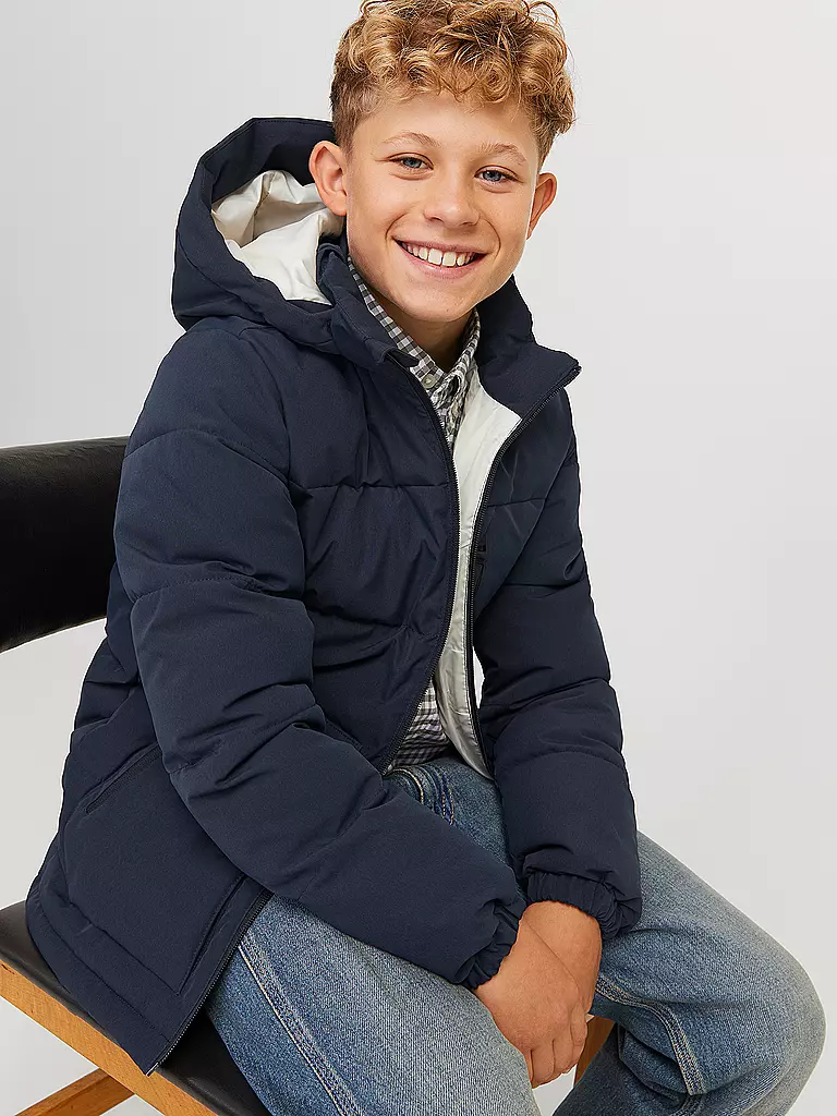 JACK & JONES Jungen Steppjacke  JJEOTTO  dunkelblau