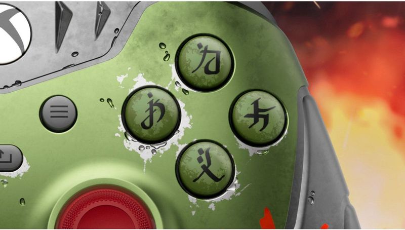 Microsoft - Xbox Doom The Dark Ages Limited Edition Controller - Grijs - Kunststof