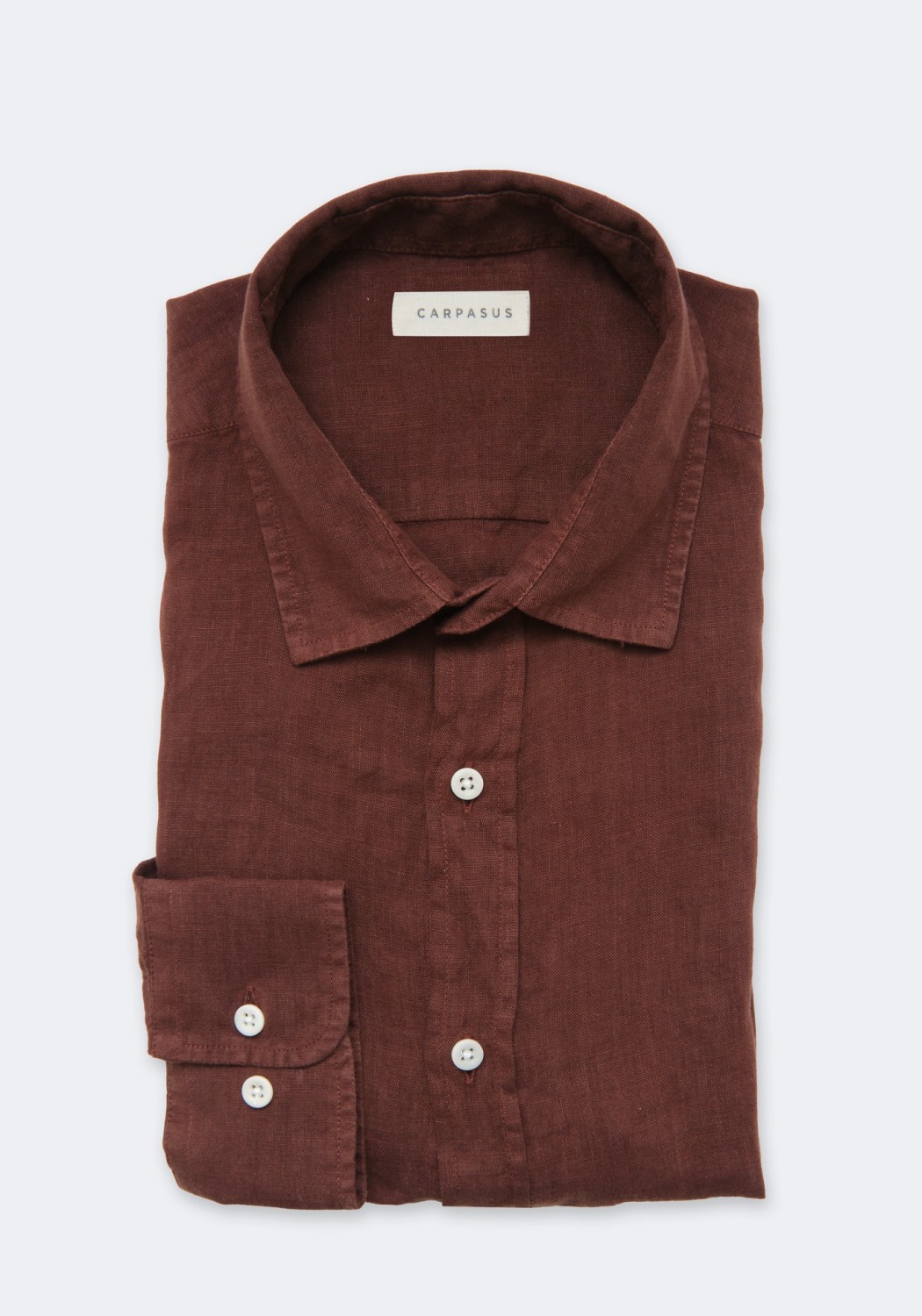 Carpasus Leinenhemd Nuve Brown