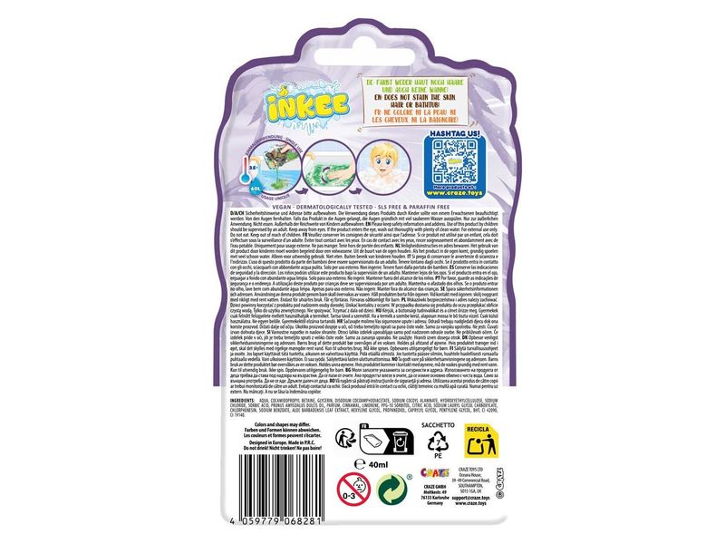 Craze Schaumbad Dinorex 1 Stück Schaumbadflüssigkeit – Cola-Gummibärchen-Aroma
