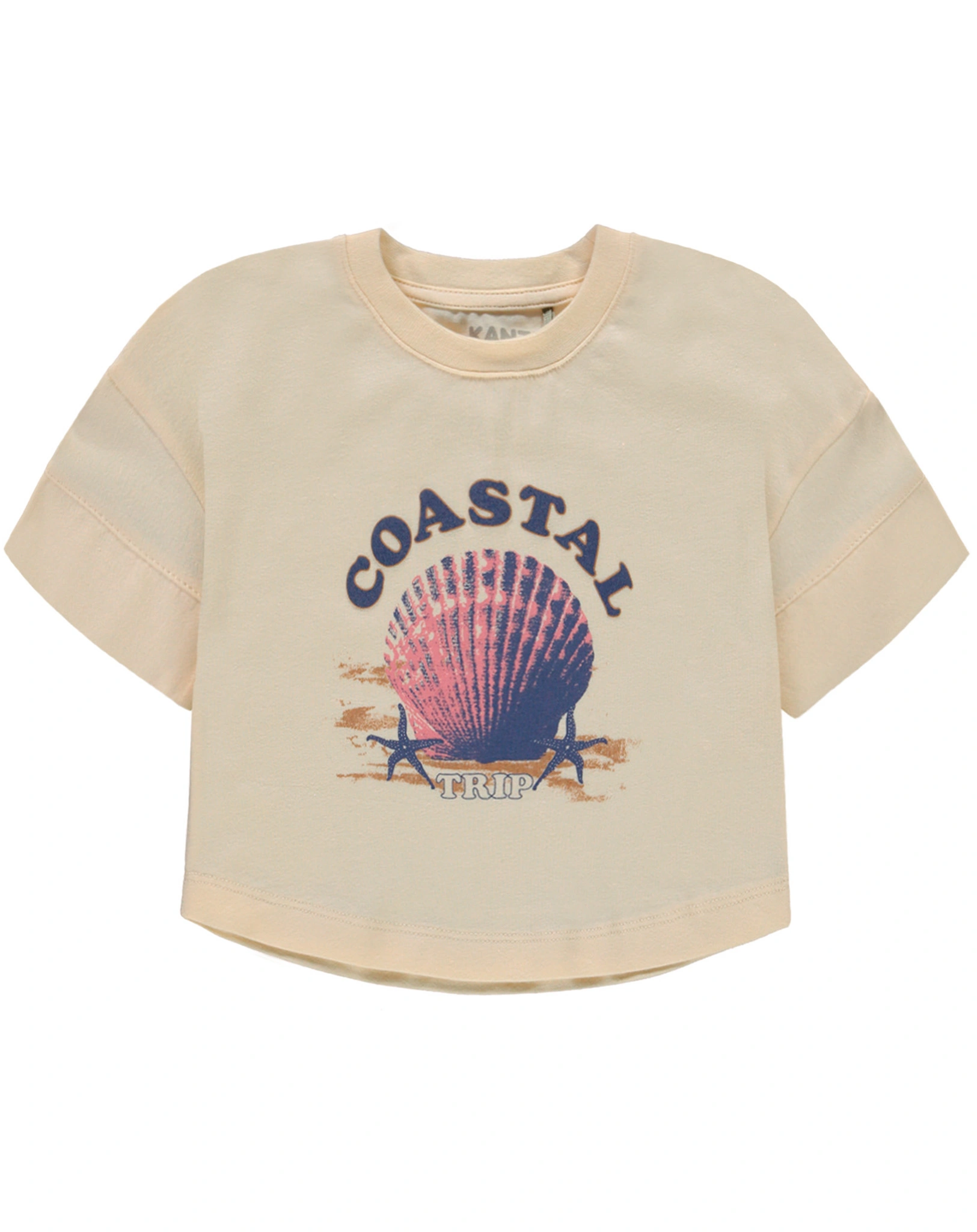 T-Shirt COASTAL TRIP in beige