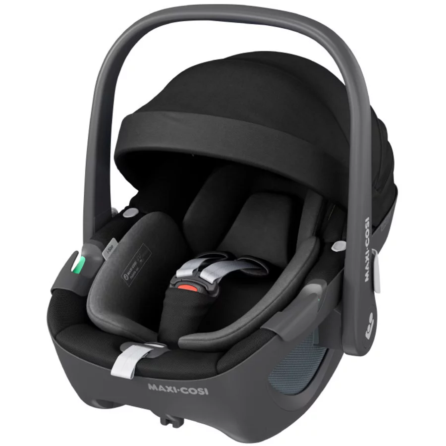 MAXI COSI Set Babyschale Pebble 360 Essential Black plus Basisstation FamilyFix 360